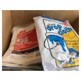 Misc. lot - plastic drop clothes, clothespins,etc.