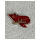 1/20 gold plated Russian cruiser Aurora, pin