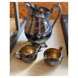 4pc. Rogerï¿½s silver plated. Pitcher 8"h, c