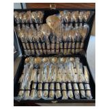 4pc. Place setting,services for 12 Goldtone