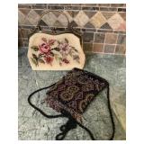 2 beaded purses, , largest is 9"W