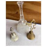 3  Bells- lead, Crystal, brass, etc., tallest is