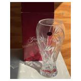 Gorham lead crystal tulip vase 11" NIB