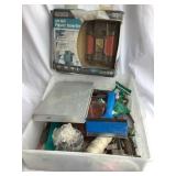 Misc. hardware lot- locks, tape, tape measure,