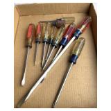 10 Misc. craftsman screwdrivers, show wear
