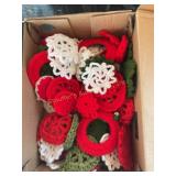 30+ Hand knitted, Christmas, ornaments,