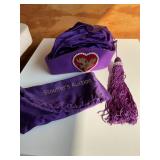 Loyal order of moose hat w/pouch,  size 7 1/4"