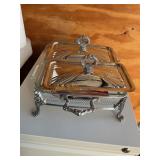 Sheridan Anchor Hocking Silver plated casserole