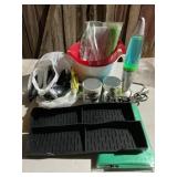 Misc kitchen items, magnetic stove top holders,