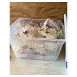 Lace fans w/pink ribbon, and Rose embellishment