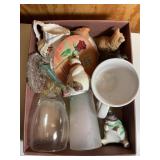 Misc glassware mug, goblet, s& p shaker etc