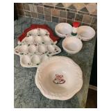 3 Pfaltzgraff winterberry Christmas serving