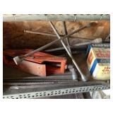 Misc tools- Campbell chains, lug wrench, car