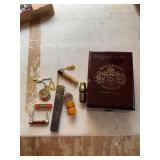 Macanudo wood cigar box, century shape brush,