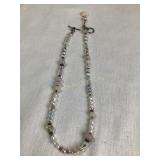 Aurora? beaded necklace, 15"