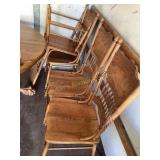 4 oak chairs