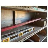 3 levels, 48 inches longest & 5 wood wheel chucks