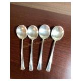 4 Gorham Sterling Greenbrier soup spoons, 5.1 oz.