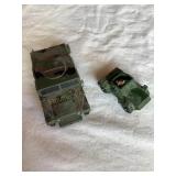 2 Army toy vehicles, Sun Star, corgi Junior