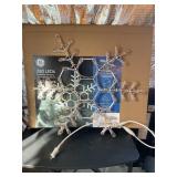 GE hanging snowflake light indoor outdoor 26"