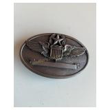 USAF aviator wings belt buckle, 3.25" Buckle
