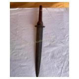 GS Fighting knife, wood handle 10.5" blade (