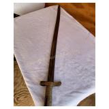 French model Label bayonet 25" blade ( shows wear)