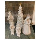 5 pc. Vtg ceramic caroler set
