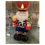 Vtg Home Interior Santa lamp 12"