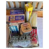 Misc matches, cable ties-11", Coleman citronella