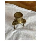 Brass map magnifying glass 2.5" H