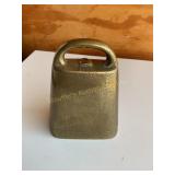 Brass cowbell, 4x5"