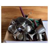 Misc. lot pewter & candles- Lenox, Unity, Al