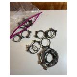 15+ double wire hose clamps various sizes