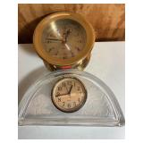 2 battery powered clocks 9" longest