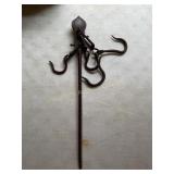 Cast iron hanging steelyard scale (marked JPE&O ?