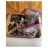 Misc hinges, bolts, handles, etc