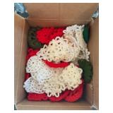 30+ hand, knitted Christmas ornaments,