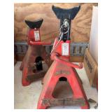 2 Carolina model 7-006P, 6 ton, jack stands
