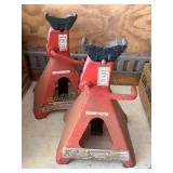 2 Carolina model 7-006P, 6 ton, jack stands