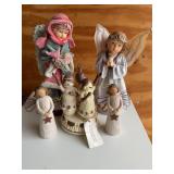 Willow tree figurines, music box, etc., tallest