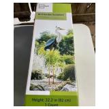 Heron garden sculpture 32" high metal NIB