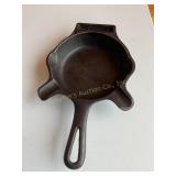 Griswold cast iron skillet ashtray, 6.5x4"
