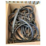 Misc. lot rubber tie down straps w/hooks