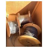 3 Spools wire, electric fence, etc.