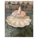 Pfaltzgraff Tea Rose deviled egg plate with