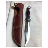 Cutco hunting knife & sheath, 5" blade