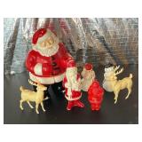 Vintage plastic, Christmas, Santa Claus,