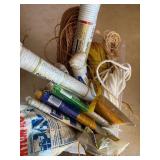 Misc rope nylon, cotton, etc In tote