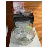 Wexford 10" footed bowl & crystal 6ï¿½ bowl w